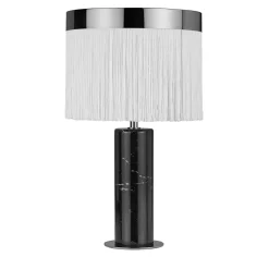 Lampada da tavolo Orsola in bianco e nero di Lorenza Bozzoli
