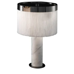 Lampada da tavolo Orsola White di Bozzoli