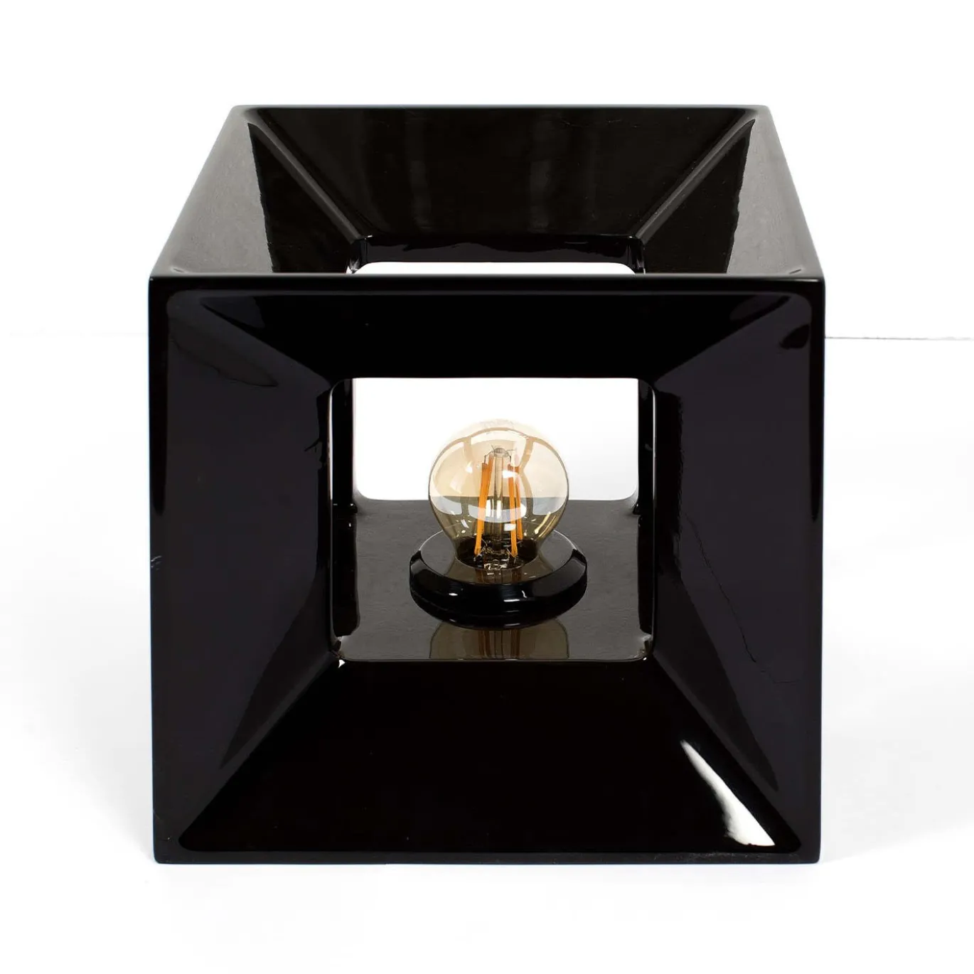 Lampada da tavolo Palladio in marmo nero Marquina di ADL Atelier Design Lab