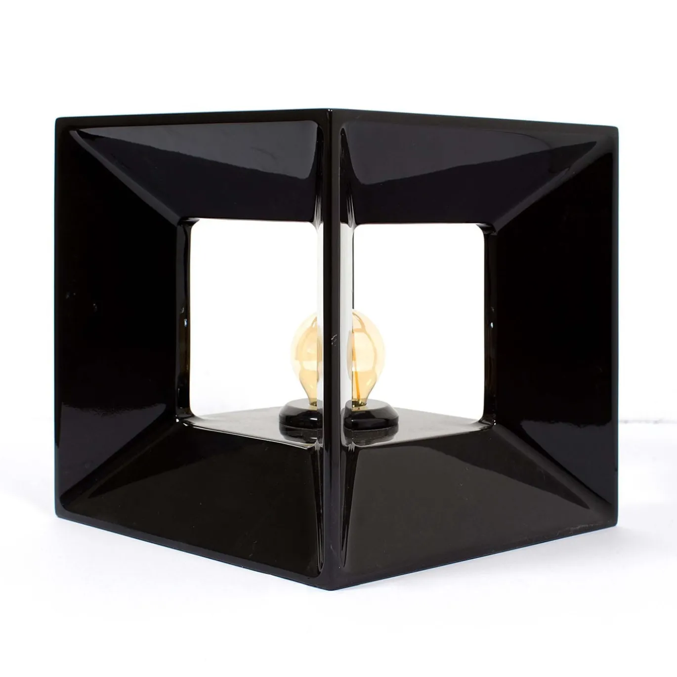 Lampada da tavolo Palladio in marmo nero Marquina di ADL Atelier Design Lab