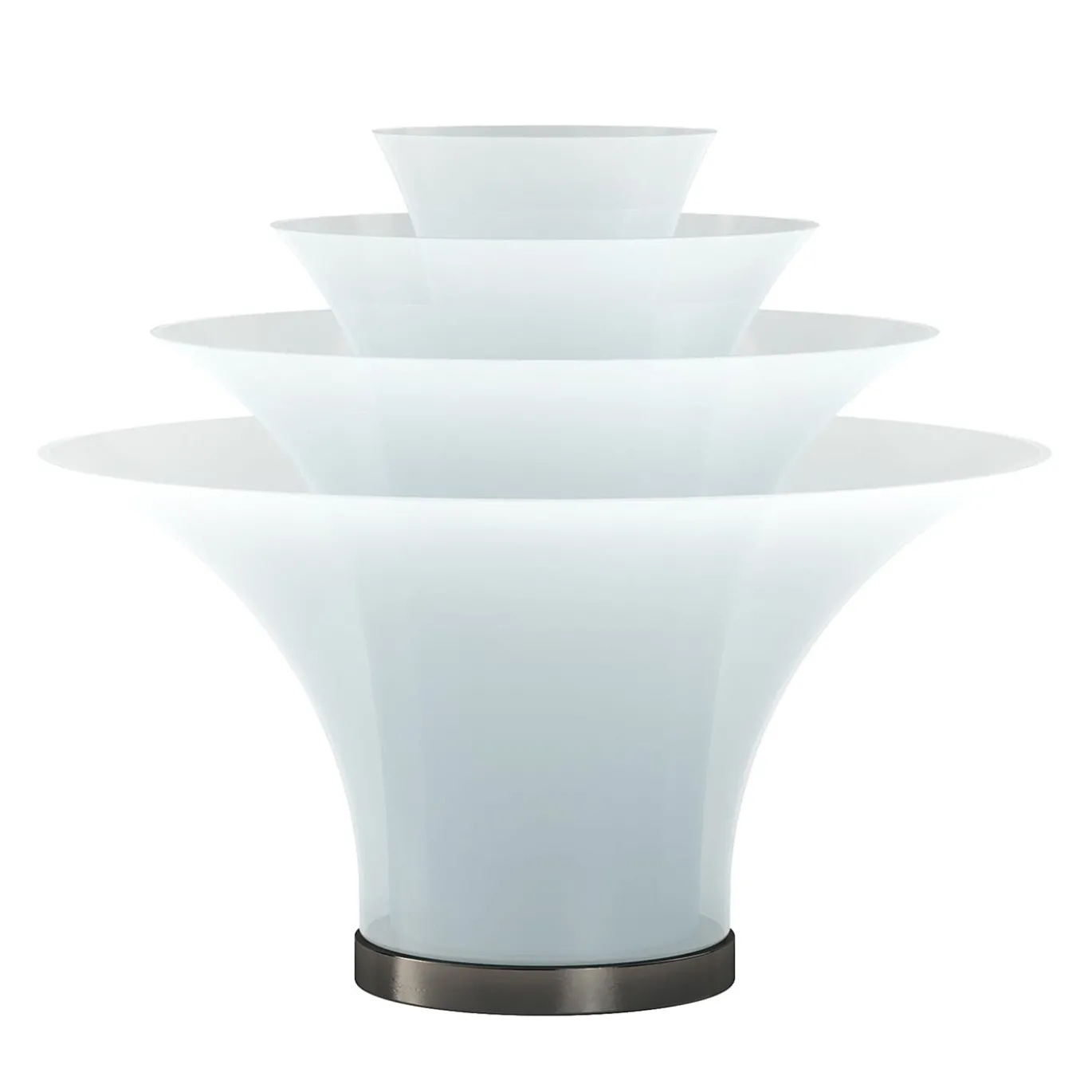 Lampada Da Tavolo Petalo in Vetro Bianco