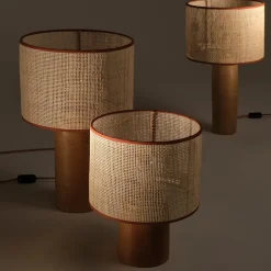 Lampada da tavolo piccola in rattan Sonora #1