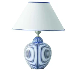 Lampada da tavolo piccola Righe Blue