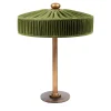 Lampada da tavolo Poggibonsi in Velluto Verde