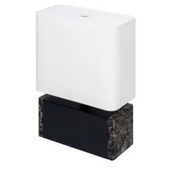 Lampada da tavolo Polo Medium in marmo nero Portoro