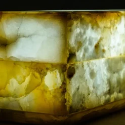 Lampada da tavolo rettangolare Aura in Onice