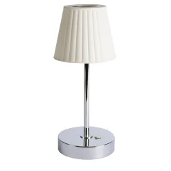 Lampada da tavolo Reve argento e bianco