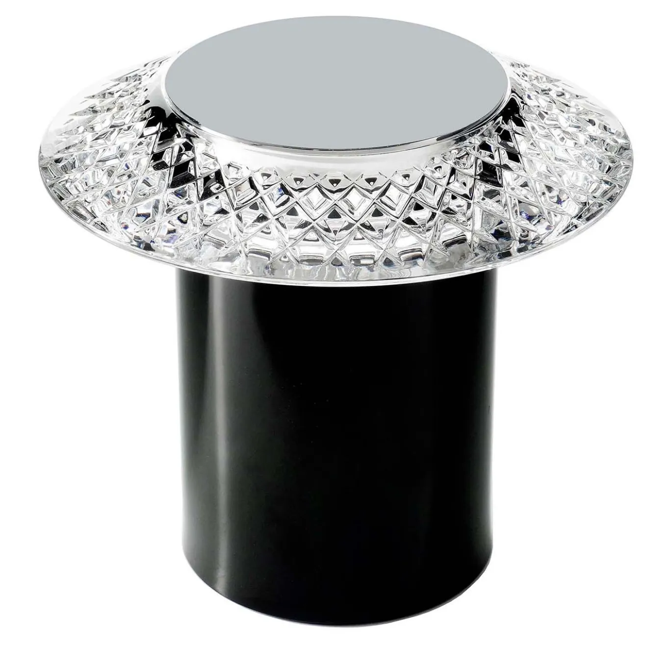 Lampada da tavolo ricaricabile Tesa Hatteras nera