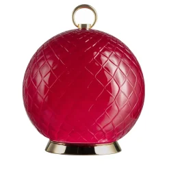 Lampada da tavolo ricaricabile in vetro di Murano rosso Gran Balloton