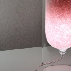 Lampada da tavolo Rocklumìna Spherical S rosa