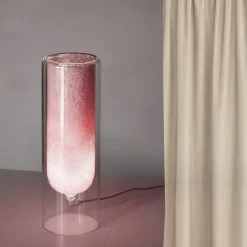 Lampada da tavolo Rocklumìna Spherical M rosa