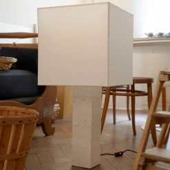 Lampada da tavolo Roma Squared Large White