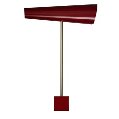 Lampada da tavolo rossa a 2 luci Wall-y di Michele Reginaldi