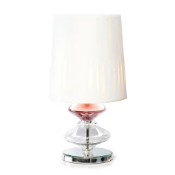 Lampada da tavolo scultorea Lescot bianca
