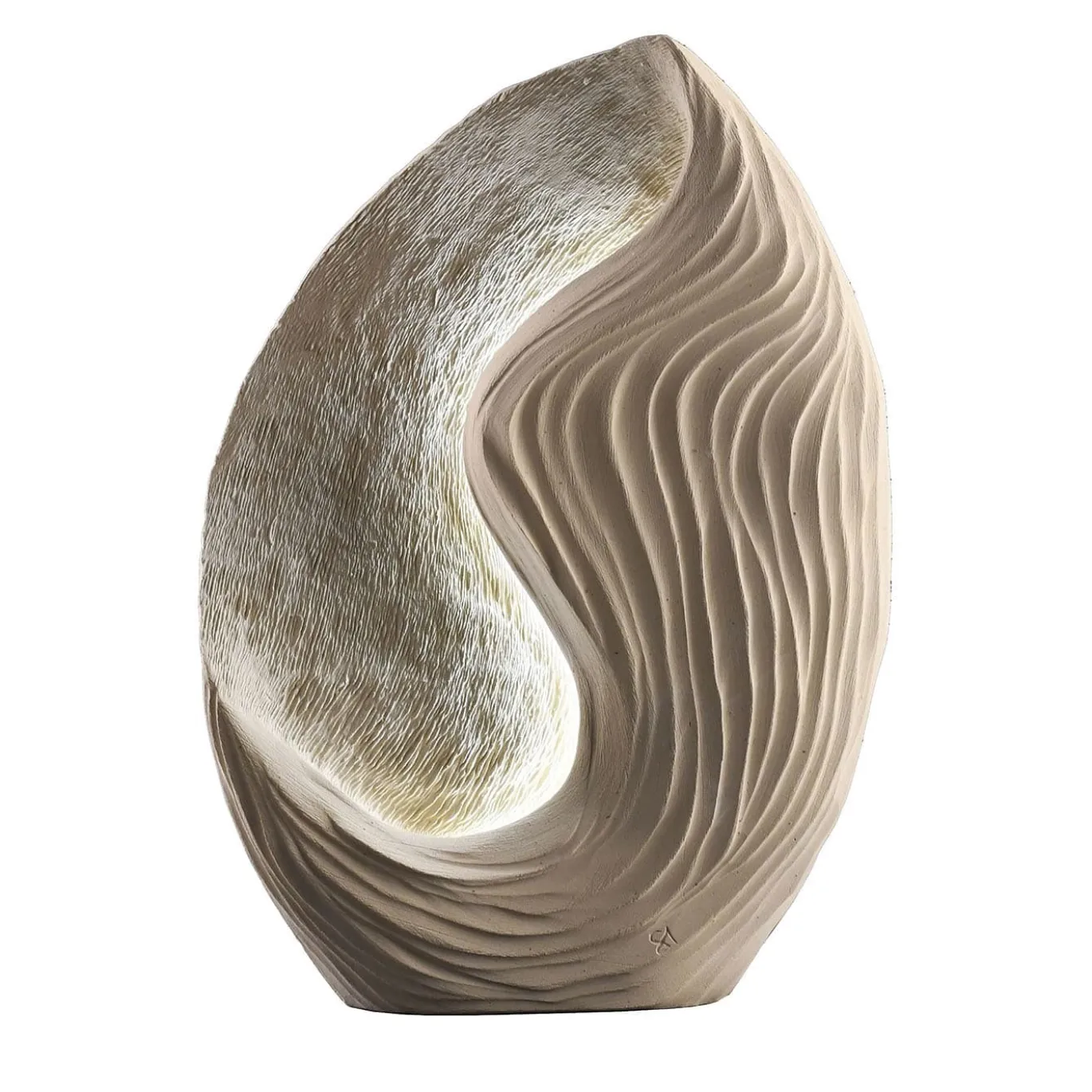 Lampada da Tavolo Scultura Luminosa Ocean Beige