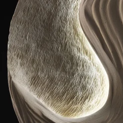 Lampada da Tavolo Scultura Luminosa Ocean Beige