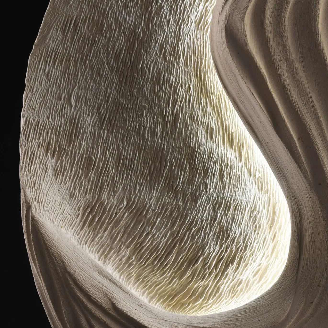 Lampada da Tavolo Scultura Luminosa Ocean Beige