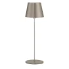 Lampada da tavolo senza fili Polaris in argento e ottone anticato di I. Harari