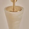 Lampada da tavolo Silhouette in ottone satinato