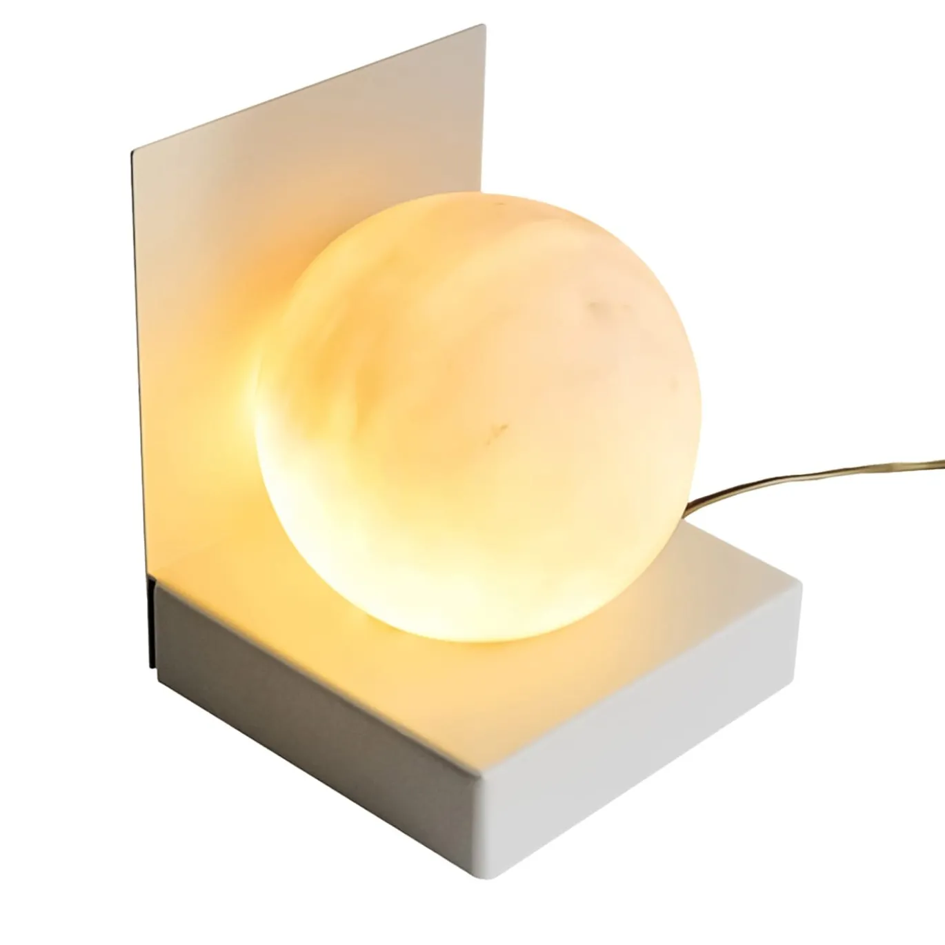 Lampada da tavolo Sphere In Satin Marble