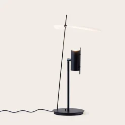 Lampada da Tavolo Stilla in Metallo Nero