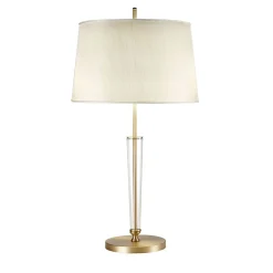 Lampada da Tavolo Stylo in Vetro Beige