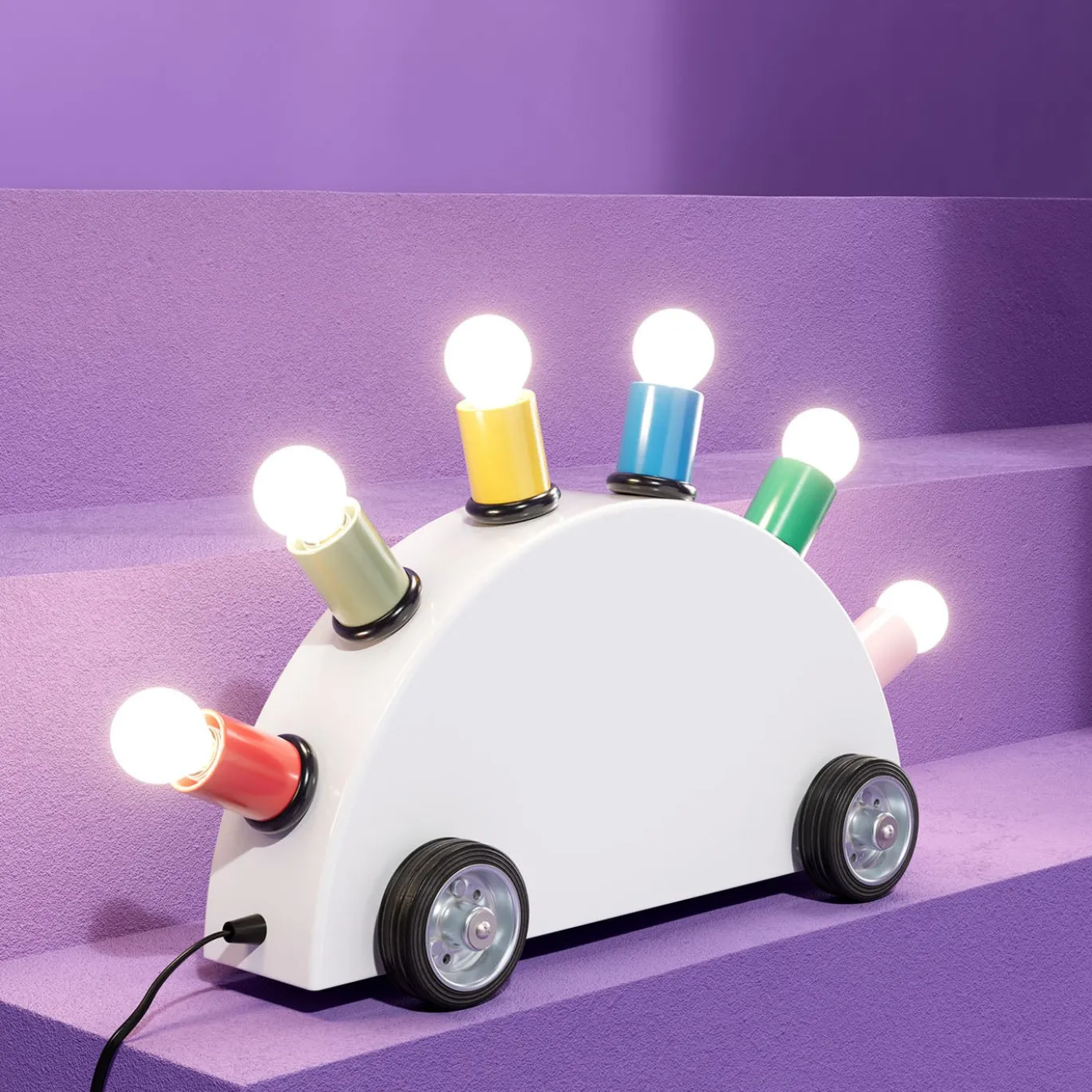 Lampada da tavolo Super Multicolor di Martine Bedin - Memphis Milano