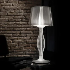 Lampada da tavolo trasparente Liza
