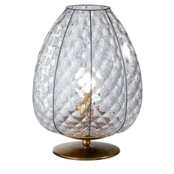 Lampada da tavolo trasparente Gemma