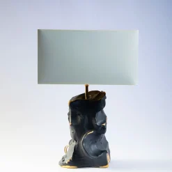 Lampada da tavolo Un Giorno Verrai nero e oro