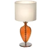 Lampada da Tavolo Vivaldi in Vetro di Murano Arancione