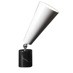 Lampada da tavolo Vox Bassa di Lorenza Bozzoli in marmo Marquina
