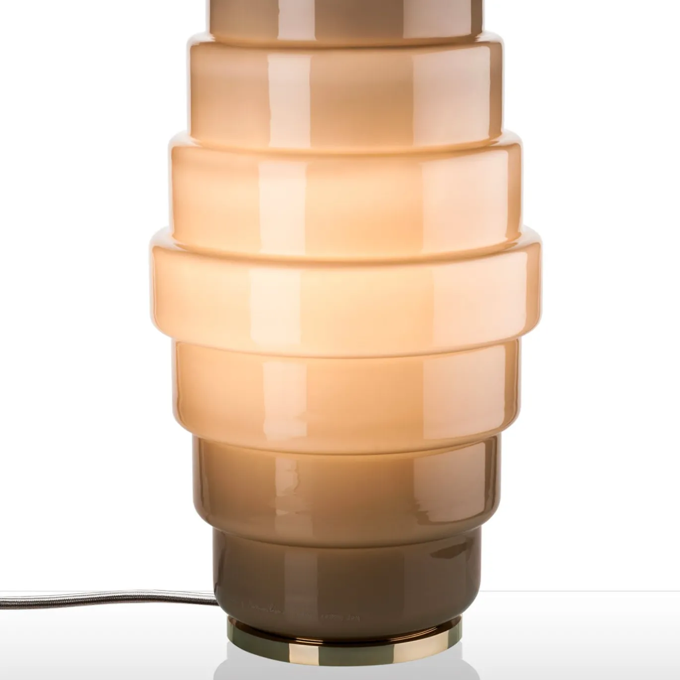 Lampada da tavolo Zoe Taupe di Doriana e Massimiliano Fuksas