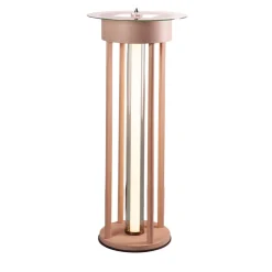 Lampada da Terra Alta Fysi Rotonda in Legno