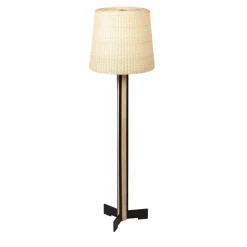 Lampada da terra alta in rattan Rhapsody