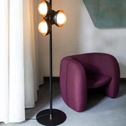 Lampada da terra a 4 luci Muse di Corrado Dotti