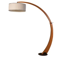 Lampada da Terra Arco in Legno di Faggio