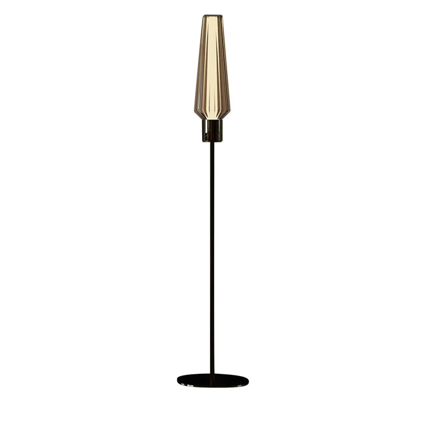Lampada da Terra Babilionia in Vetro Bronzo