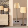 Lampada da terra corta in rattan Rhapsody