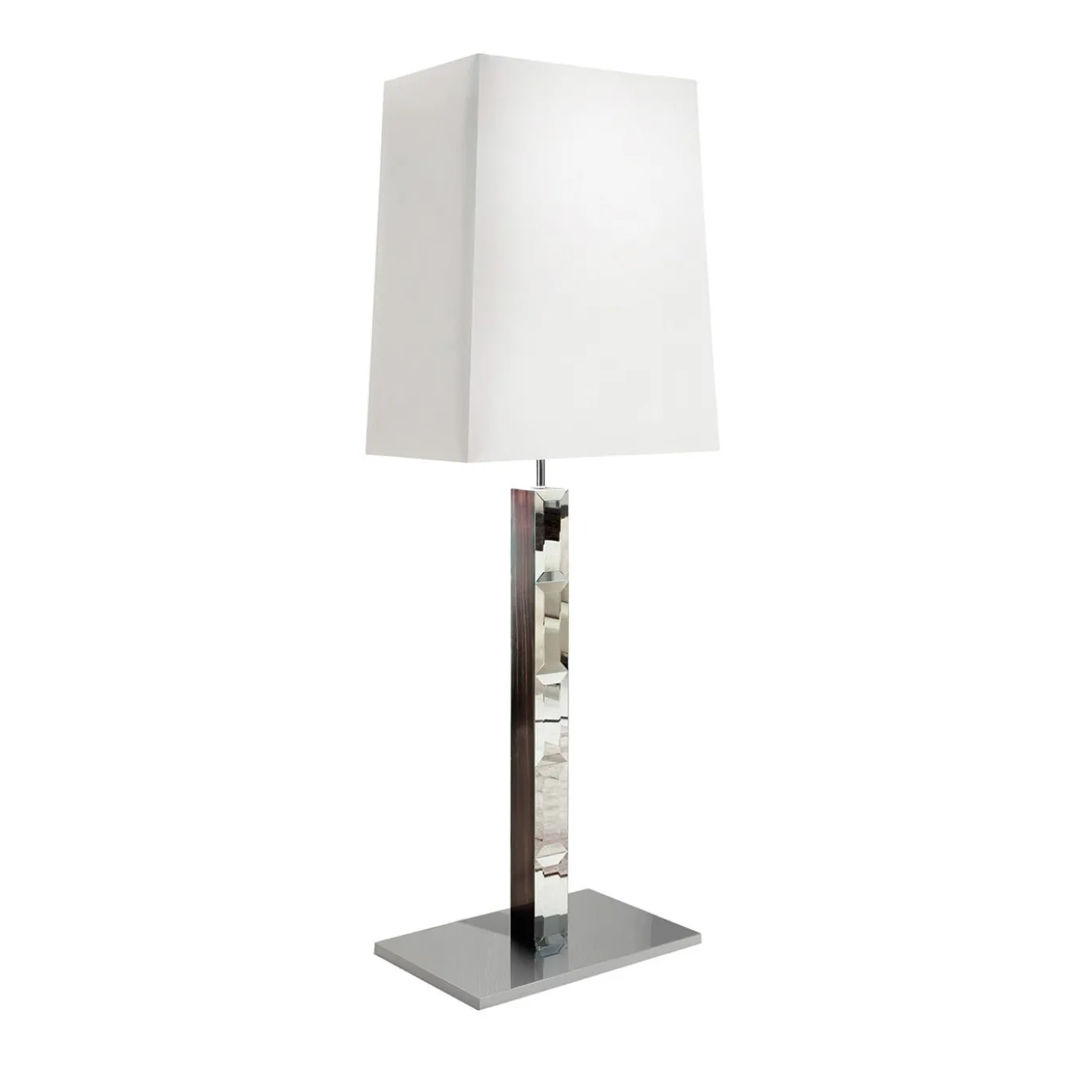 Lampada da terra cromata