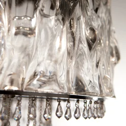 Lampada da terra Crystal Blade con finitura Black Aubergine