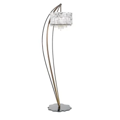 Lampada da terra Crystal Blade con finitura Black Aubergine