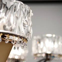 Lampada da terra Crystal Blade con finitura Black Aubergine
