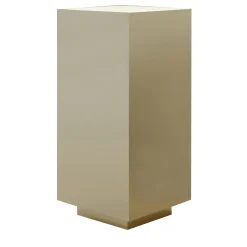 Lampada da terra Cubo 400 in ottone lucido di Marco Pollice