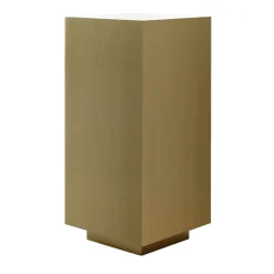 Lampada da terra Cubo 400 in ottone bronzato chiaro di Marco Pollice