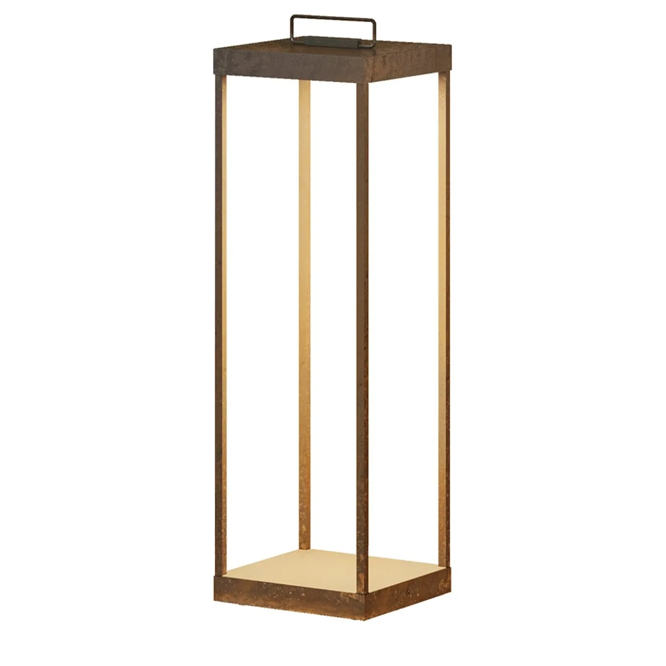 Lampada da Terra da Esterno Lanterne Slim Alta in Ottone Marrone