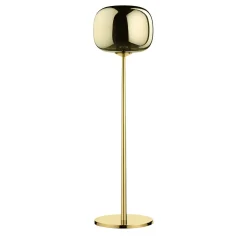 Lampada da terra Dusk Dawn in ottone lucido di Branch Creative