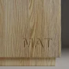Lampada da terra e sgabello Siediti in legno naturale
