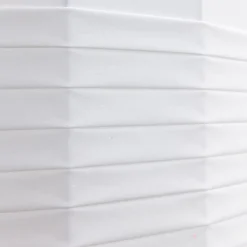 Lampada da terra Flag - Doppia plissettatura bianca