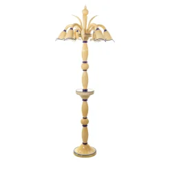 Lampada da terra Furoz in vetro ambrato
